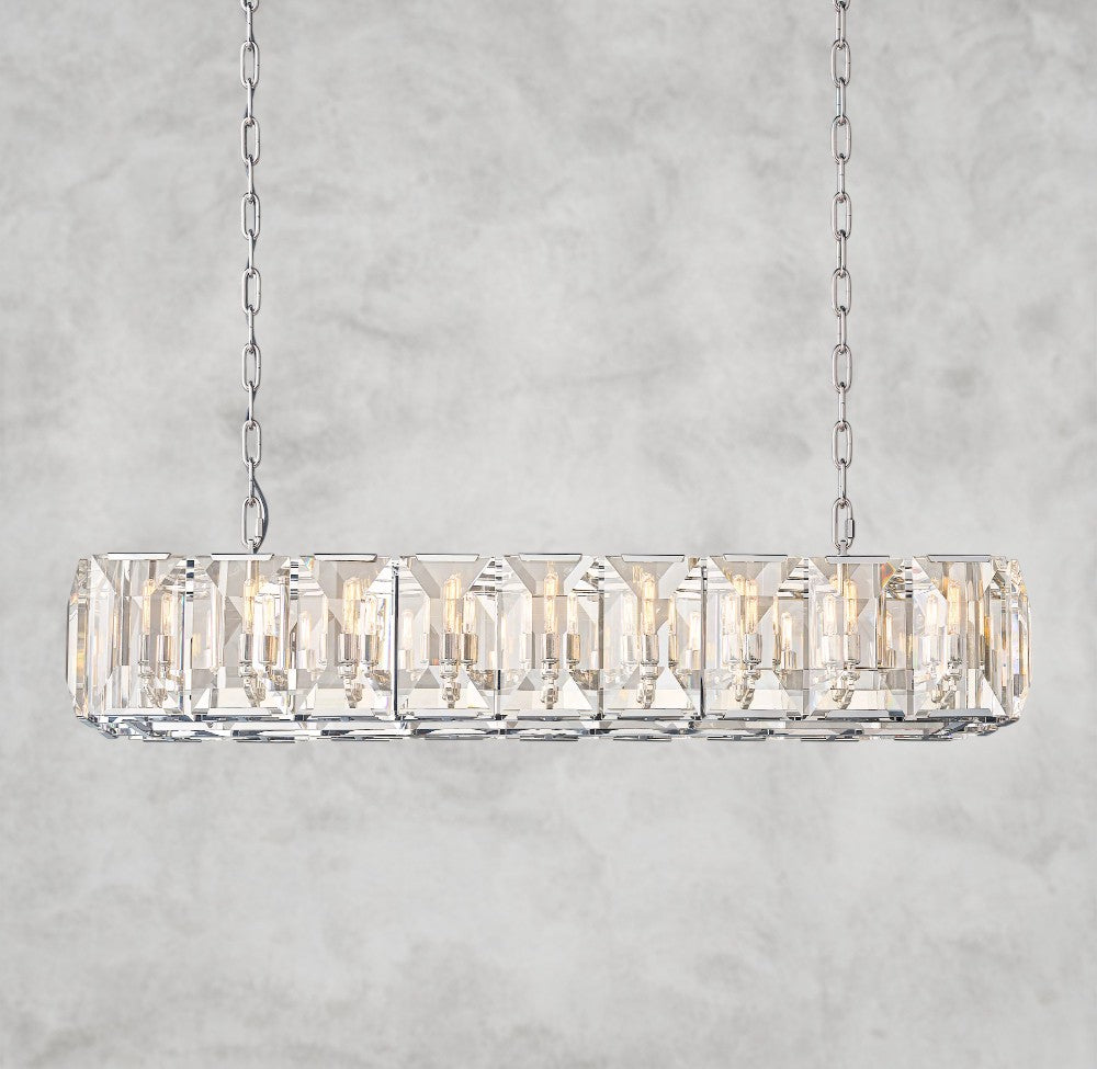 Harlow Crystal Rectangular Chandelier 42", 54", 62", 74"